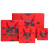 DFULL【10个装】新年红色礼品袋手提袋创意高档礼盒纸袋香水礼盒高端精美包装袋婚庆节庆情人节袋子 10个装中号(20*8*20cm)