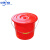中环力安【12.5L有盖款】塑料手提水桶红色大小水桶带盖子耐摔