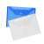 海斯迪克 HKL-1022 PP透明文件夹 仓库资料企业文件袋可定制 14丝一般款*50个 颜色随机
