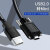 祥来鑫 USB2.0转Mini工业相机数据线带螺丝固定延长连接线黑色3米 XLX-UMN03