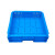 工厂正方形塑料框周转筐豆腐模具阀门筐工具收纳箱整理 蓝色+外径390x390x110mm 正方形筐