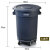 大号塑料圆形垃圾桶酒店厨房工业环卫物业大容量有盖加厚收纳水桶 150L带盖拍下备注颜色