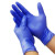 舜造一次性丁腈手套加厚 防水 实验室厨房200只 蓝紫色 L码（可定制）