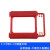 雨硕台式电脑金属塑料内置硬盘托架2.5转3.5英寸机械固态硬盘支架 自带插销固态硬盘架-塑料红色
