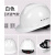 京昂 安全帽劳保国标透气加厚防护头盔 经济透气款  白色