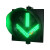 星舵金属加工 200型300型400型红叉绿箭指示地磅灯 LED雨棚灯收费 600型红叉绿箭单灯AC220V直