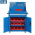 迈巍汽修工具整理柜带挂板工厂车间移动工具柜多功能零件收纳柜MI038
