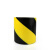 久臻 JZ-0768警示胶带地板胶带斑马线胶带安全警示胶带地面标识警戒线(超宽10cm款黑黄色)