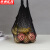 京洲实邦 手提式棉网袋果蔬收纳网兜包装袋【黑色短提款/2个】ZJ-4106