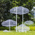 定制适用不锈钢镂空云朵抽象人物玻璃钢雕塑金属铁艺网格园林景观装饰摆件 红色 云朵组合14