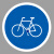 谋福（CNMF）交通标志指示牌 停车场标识牌可定制【非机动车行驶-贴高亮反光膜UV(平板钉墙款)】