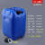 樵牧人 工业堆码桶 化工塑料桶 废液桶 25L蓝色A款【加厚耐酸碱】