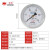 红旗仪表YO-100Z氧气仪表轴向不带边禁油氧气专用压力表 测氧专用 0-0.16MPa