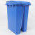 冰禹 分类连体塑料垃圾桶 BY-7549-15L蓝色 230*285*380mm