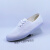 透气白色无尘鞋实验室小白鞋厂工作鞋劳保布鞋工厂车间防滑女 白色 X001 35