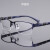 电焊眼镜焊工眼镜男半框平光镜树脂镜片 时尚枪色 100度送盒+布