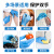 一次性手套PVC乳胶丁腈手套加厚实验美容烘焙餐饮家务检查手套 蓝色丁腈检查手套（100只/盒） XL