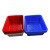 谋福（CNMF） 加厚塑料方筛长方形沥水收纳篮 拣货配货筐 13#方筛465*365*140（5个装）红色