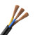 扬丰 RVV3*4.0平方国标电源线 电线电缆二芯多股铜丝软护套线黑色/卷200米（每米单价）单独裁剪不退
