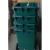 云海车 140L升加厚餐厨垃圾桶  环卫车配套专用塑料带轮带盖子 墨绿色（个）