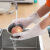 洗碗手套女防水耐用家务清洁厨房洗菜魔术刷盘子加长型薄款刷碗器 红色1双（均码） M
