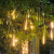 亿兆美 流星雨led灯太阳能户外LED防水彩灯闪灯串灯挂树上春节工程亮化装饰流水瀑布灯 白色 30厘米8根装