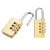 聚远 JUYUAN 铜密码锁柜子行李箱包防盗抽屉锁防锈锁 密码轮 铜20mm×3 10个起售