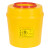 适用于利器盒针头圆形锐器盒黄色医院用垃圾桶一次性废物诊所 圆形2L