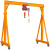 龙门架移动可拆卸家用电动吊车简易升降吊架行吊起重机小型龙门吊 2吨总高2米总宽2米