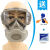 元族定制适用定制适用防尘面罩眼镜口罩一体面具工业粉尘打磨土石灰煤 分体面具+50片棉（送玻璃眼镜）