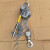 铝合金手扳葫芦款式电力施工紧线器拉紧器铝手摇链条式葫芦 铝合金紧线器2吨*3米