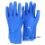 868手套耐磨耐油耐酸碱防滑防水劳保手套浸塑 工业 818蓝色磨砂十双