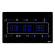 珊野led电子钟大屏数码万年历挂墙电子表客厅家用壁挂数字时钟 33X20.5厘米挂钟蓝字(368)