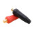 众立诚电缆连接器对接插头插座焊接耦合器DKJ35-50 插头+插座（红）