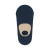 无印良品 MUJI 女式 脚跟带防滑 薄款 隐形船袜 DAG02C1S 深藏青色 21-23cm/32-36码