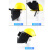 护脸防烤全脸电焊头戴式高空面具防护面罩焊工男士面罩配帽式高空 支架款高空面罩+白ABS安全帽