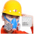 遄运活性炭防毒口罩异味化工气体防尘粉尘面具面罩喷漆专用 双罐防毒口罩