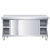 不锈钢工作台厨房操作台面储物柜切菜桌子带拉门案板商用专用烘焙 80*60*80单通组装