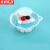 京洲实邦【草莓贴纸100个】一次性塑料透明蛋糕包装盒ZJ-0403