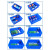 周转箱塑料盒长方形小盒子零件盒五金工具螺丝盒物料配件收纳盒胶 05号 380*245*100mm蓝色