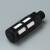 科威顿定制气动电磁阀塑料消声器黑色蓝色PSL06分1寸接头 黑色塑料3/8  3分
