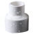 飓程 PVC给水管配件异径直接 管箍 白色 单位：个 50mm*25mm 