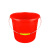 杰佳塑业 塑料加厚储水桶/个 红色13L无盖