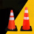 百瑞川 PVC路锥红路障圆锥市政安全警示反光锥雪糕桶三角锥形筒 备件（定制） 30cm. 