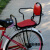 芸婷电动自行车儿童座椅后置 小孩学生宝宝安全后座 加厚加宽棉雨棚防 红色座椅(n型扶手)