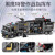 中国积木拼装玩具军事警察男孩儿童力机器人6岁以上教育 小熊桶8合3黑鹰特警35变 送3个
