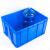 海斯迪克 HK-843 加厚周转箱 大号收纳物流塑料零件盒元件盒物料箱 M19蓝710*550*375