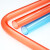 pvc205型红蓝透明线管3分4分16阻燃冷弯电工套管20暗装穿线管直接 辅品多16直接- 透明红色(100个)