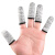 防割手指护套劳保工作加厚耐磨手工切割干活受伤大拇指保护指头套 灰白色防割指套（50只）