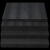 高密度epe珍珠棉材料包装泡沫板防震快递打包护角填充垫内托定制 黑色-长2米*宽1米 厚5毫米